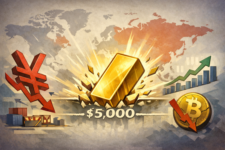 Morning brief: Gold tops $5,000, Yen volatility rattles markets