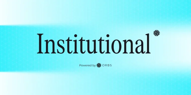 Orbs Launches Institutional On-Chain Execution…