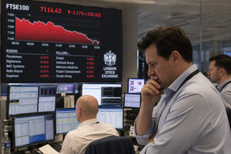 FTSE falls as energy and mining stocks weigh on UK markets