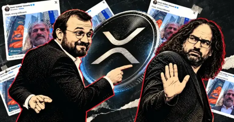 ‘I Knew She Had XRP’: Charles Hoskinson Trolls David Schwartz Over Sydney Sweeney Billboard Mix-Up